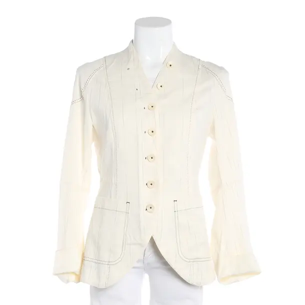 Blazer, in Cream, Cotton, High Use