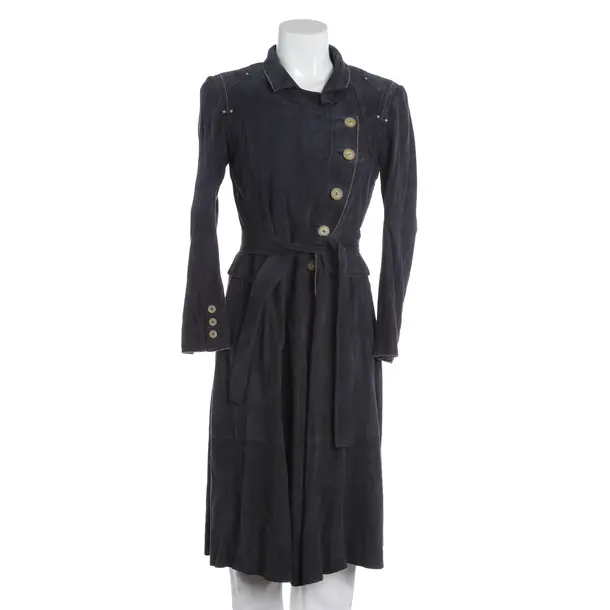 Ledermantel, in Dunkelgrau, Leder, High Use