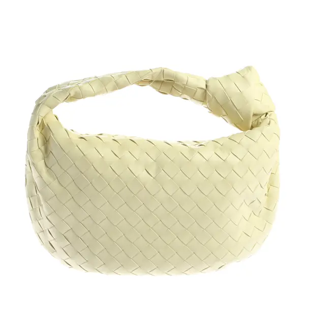 Schultertasche, in Gelb, Leder, Bottega Veneta