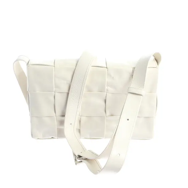 Schultertasche, in Weiß, Leder, Bottega Veneta