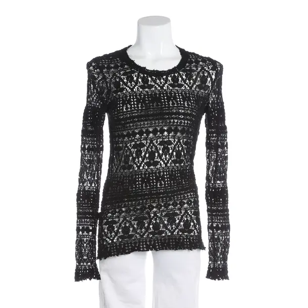 Long Sleeve Shirt, in Black, Cotton, Isabel Marant