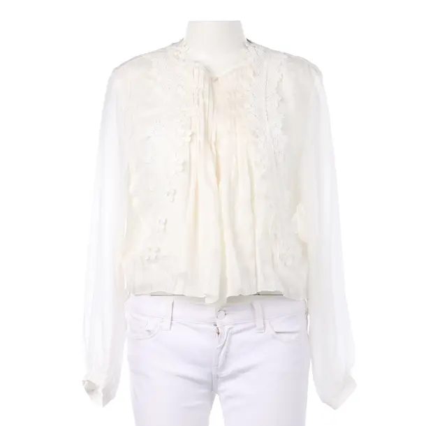 Blouse, in Beige, Cotton, High Use