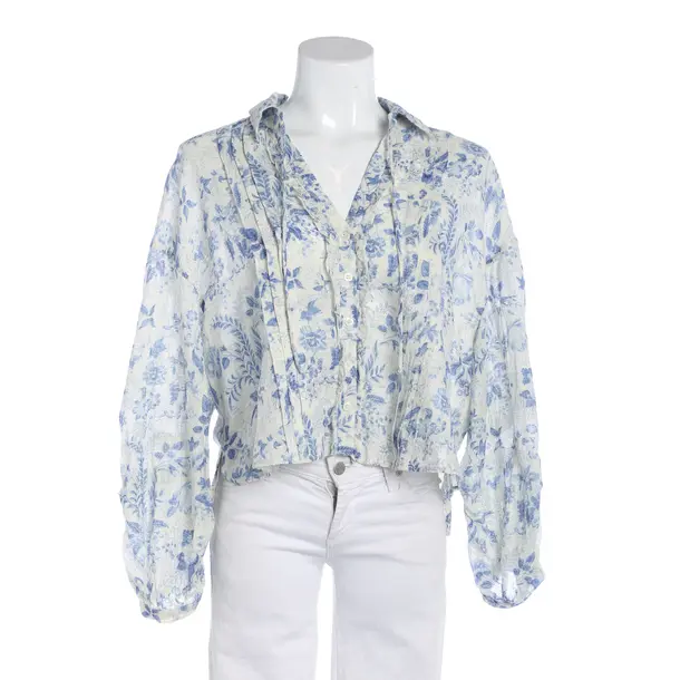 Bluse, in Blau, Baumwolle, High Use