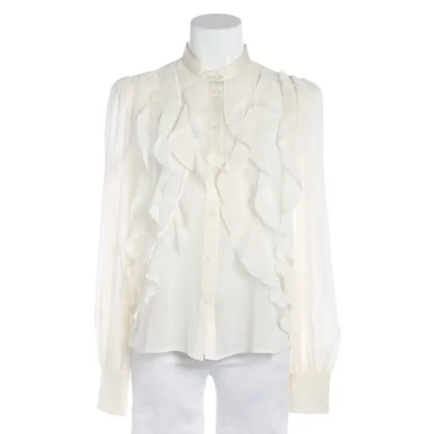 Bluse, in Cream, Polyester, High Use