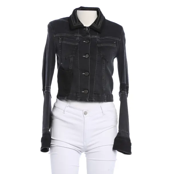 Denim Jacket, in Black, Cotton, High Use