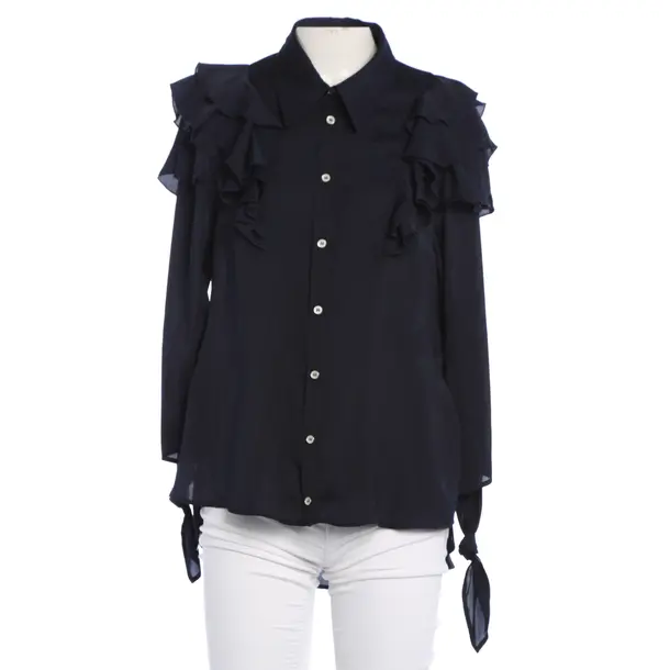 Blouse, in Navy, Polyester, High Use