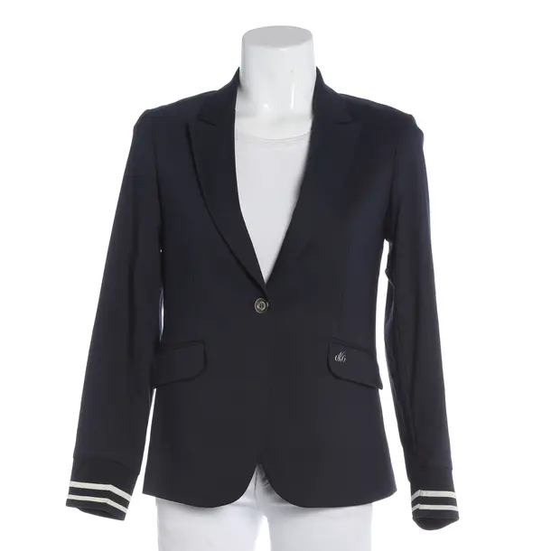 Blazer, in Navy, Cotton, Mos Mosh