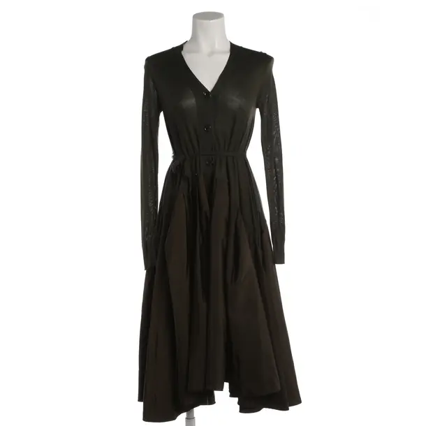 Dress, in Dark Green, Wool, High Use