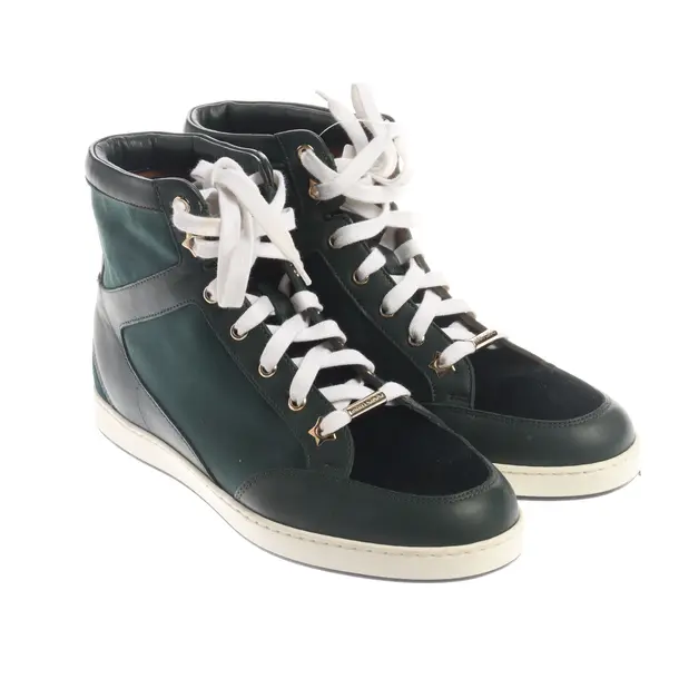 High-Top Sneakers, in Green, Jimmy Choo