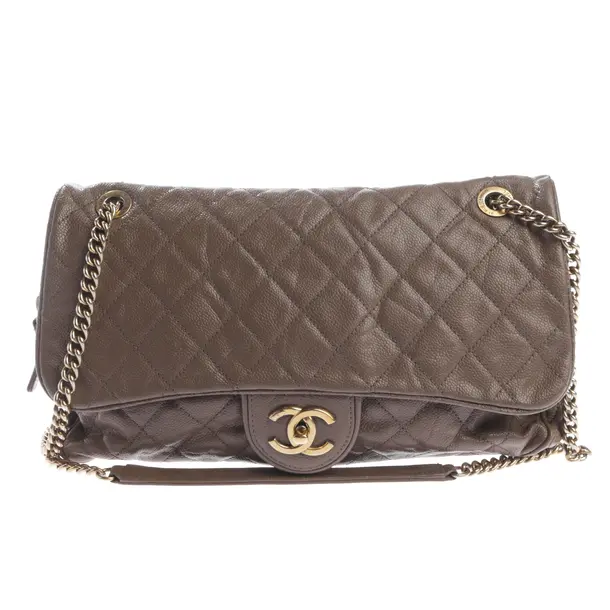 Shoulder Bag, in Brown, Leather, Chanel