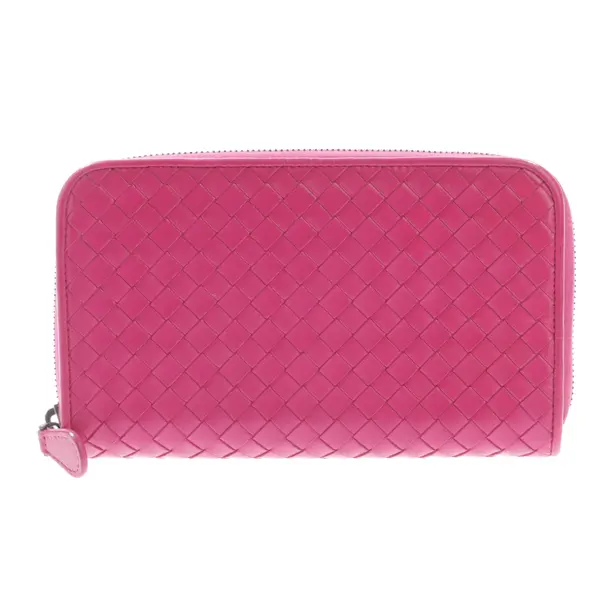 Wallet, in Fuchsia, Leather, Bottega Veneta