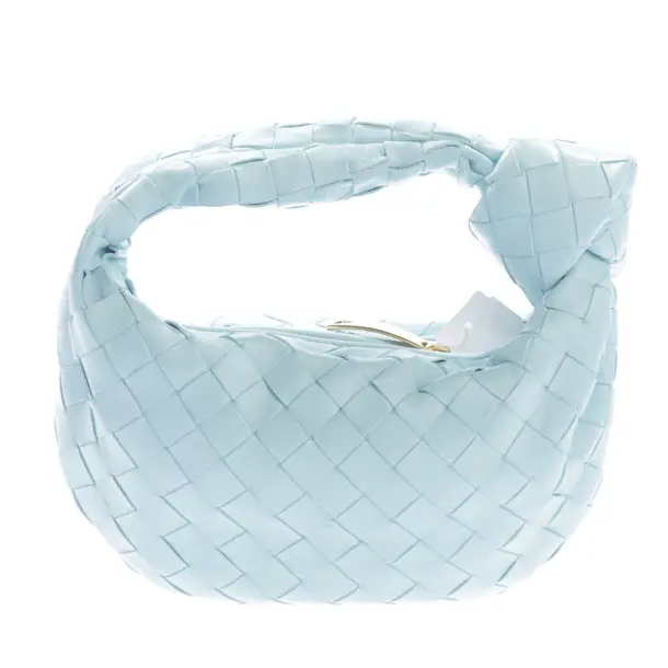 Handtasche, in Hellblau, Leder, Bottega Veneta