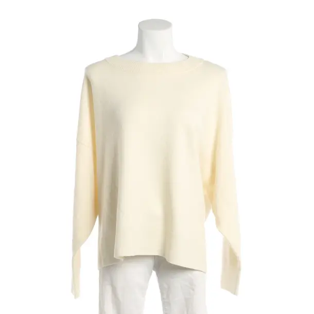 Jumper, in Cream, Wool, Windsor