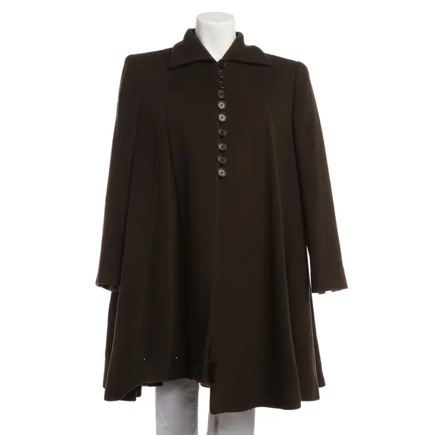 Mid-Season Coat, in Dark Brown, Wool, Giorgio Armani