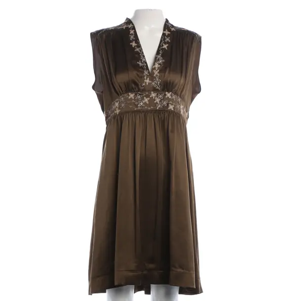 Cocktail Dress, in Olive Green, Silk, Strenesse