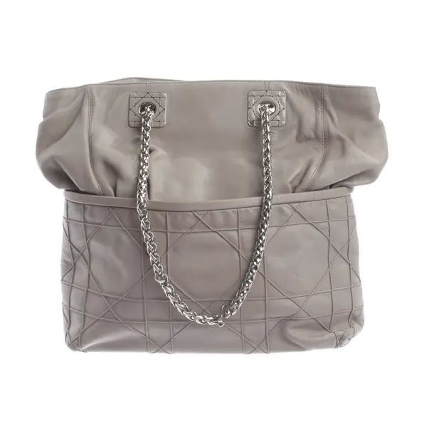 Shopper, in Grau, Leder, Dior