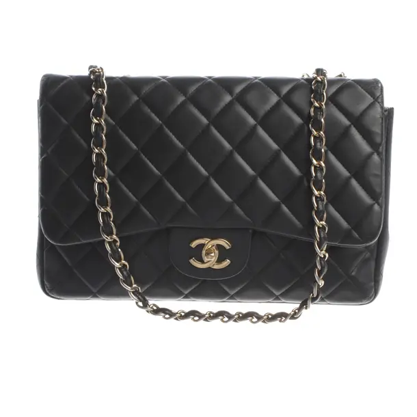Shoulder Bag, in Black, Leather, Chanel