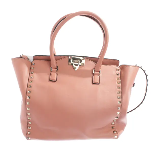 Handbag, in Peach, Leather, Valentino