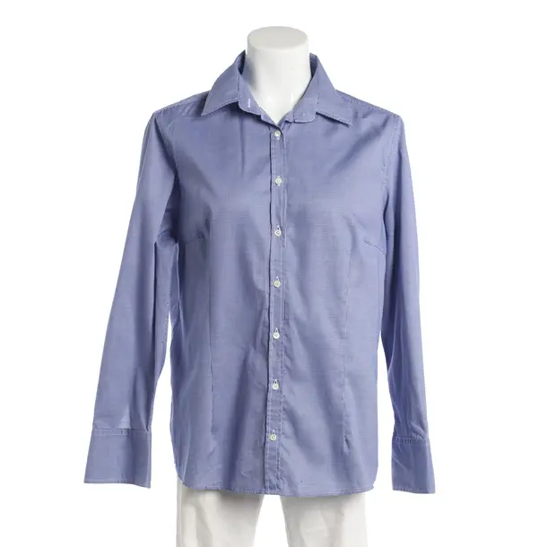 Blouse, in Blue, Cotton, Van Laack