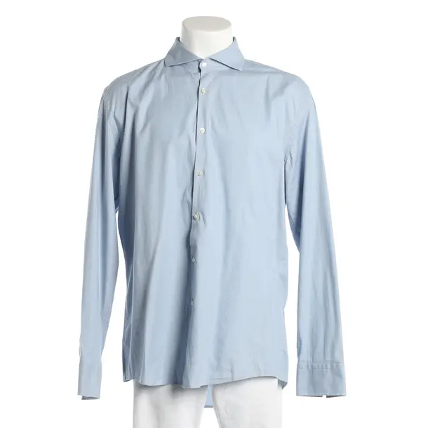 Shirt, in Light Blue, Cotton, Hugo Boss Black Label