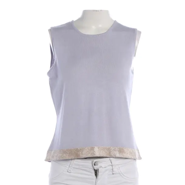 Top, in Blau, Seide, Allude