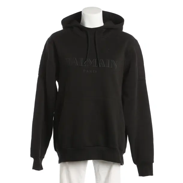Hoodie, in Black, Cotton, Balmain