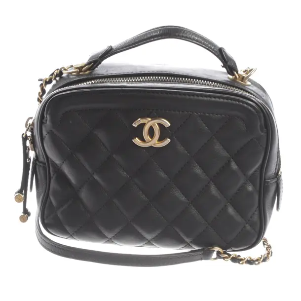 Handtasche, in Schwarz, Leder, Chanel