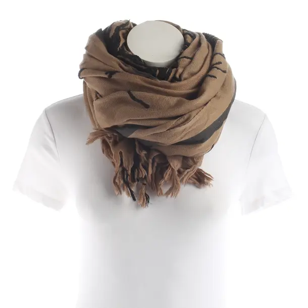 Scarf, in Light Brown, Wool, Leigh & Luca