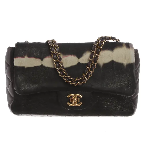 Schultertasche, in Mehrfarbig, Leder, Chanel