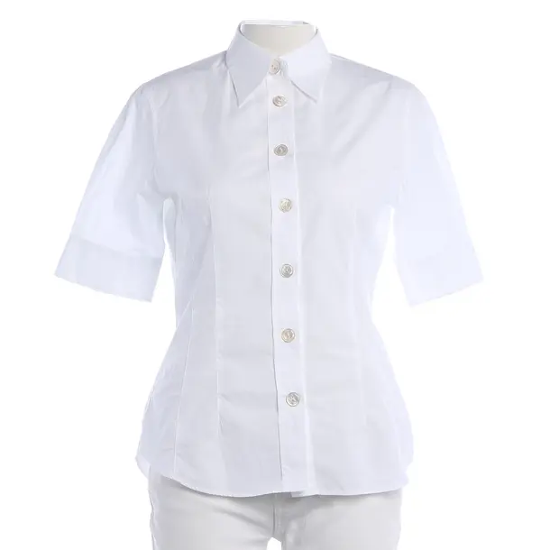 Blouse, in White, Cotton, Bogner