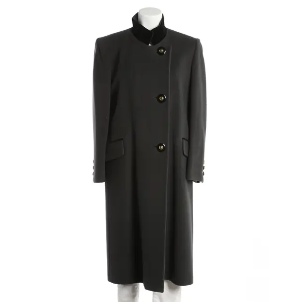 Winter Coat, in Dark Gray, Wool, Akris