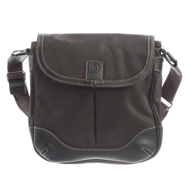 Schultertasche, in Dunkelbraun, Polyamid, Bogner