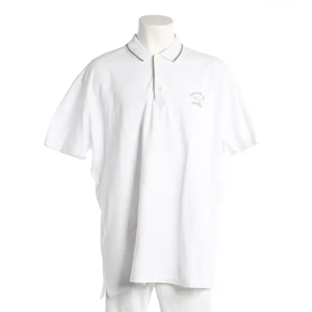Poloshirt, in Weiß, Baumwolle, Paul & Shark