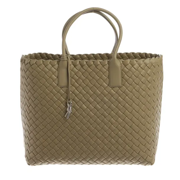 Shopper Bag, in Beige, Leather, Bottega Veneta