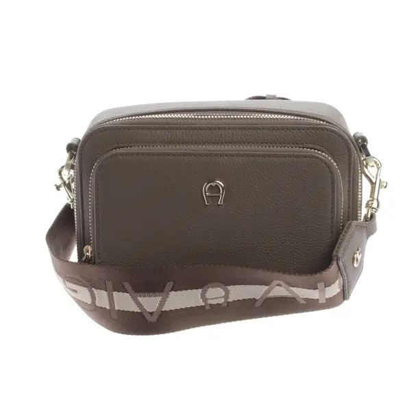 Schultertasche, in Braun, Leder, Aigner