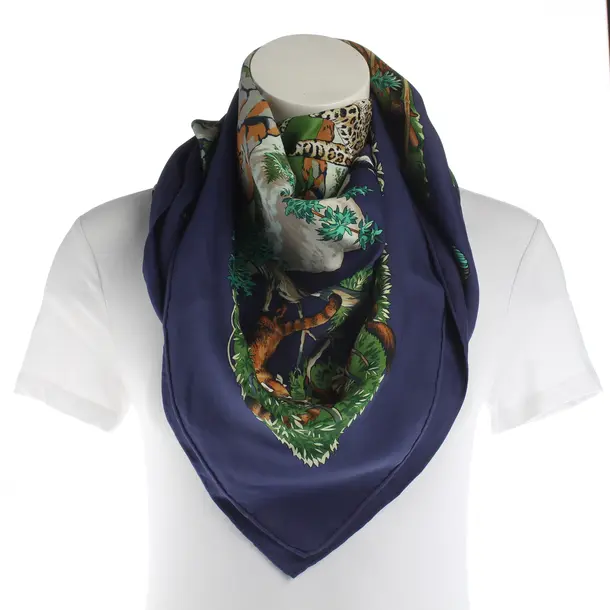 Shawl, in Multicolored, Silk, Hermès