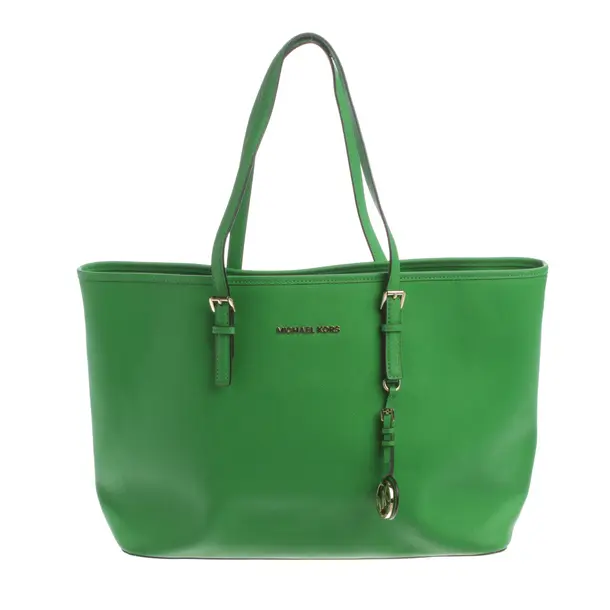 Shopper Bag, in Green, Polyvinyl, Michael Kors