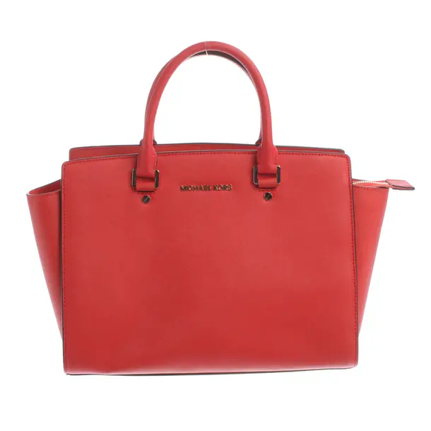 Handbag, in Red, Leather, Michael Kors