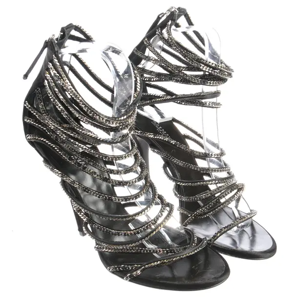 Heeled Sandals in Black, , Balmain