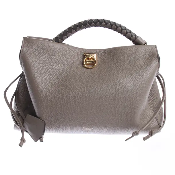 Handbag in Gray, Leather, Mulberry