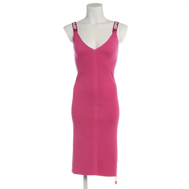 Kleid in Rosa, Viskose, Off-White