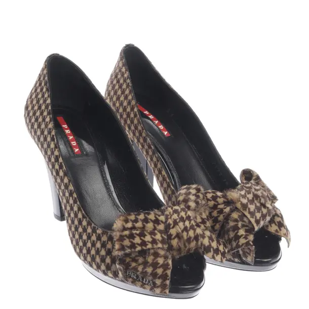 Peeptoes in Braun, , Prada