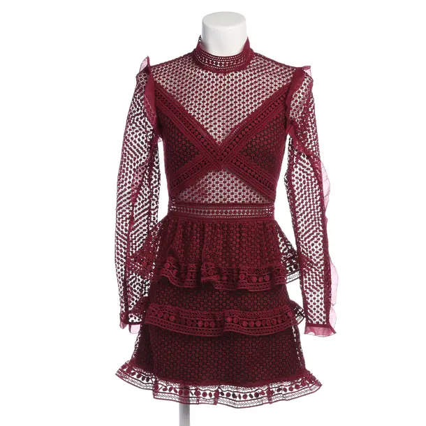 Cocktailkleid in Rot, Polyester, self-portrait