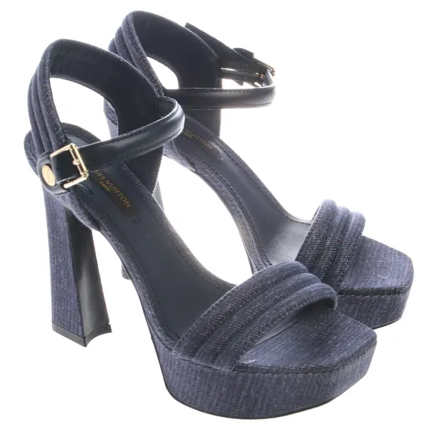 Heeled Sandals in Blue, , Louis Vuitton
