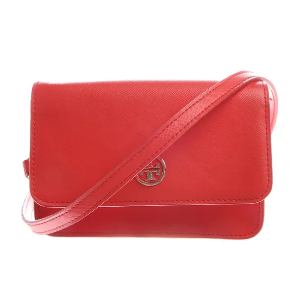 Abendtasche in Rot, Leder, Tory Burch