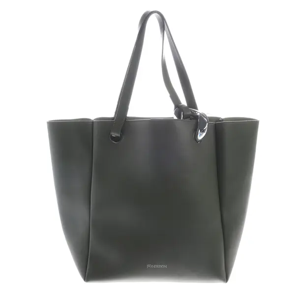 Schultertasche in Grün, Leder, JW Anderson
