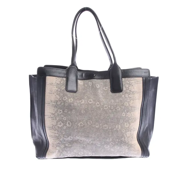 Shopper Bag in Black, Cotton, Chloé