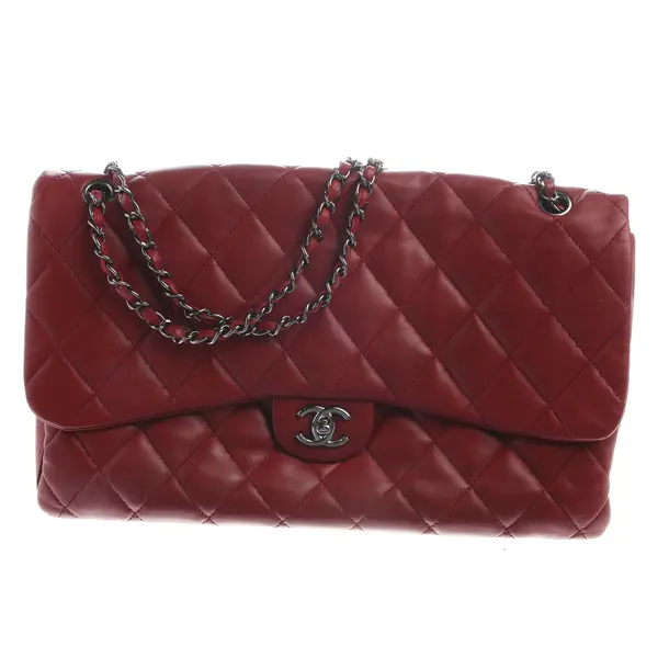 Schultertasche in Rot, Leder, Chanel