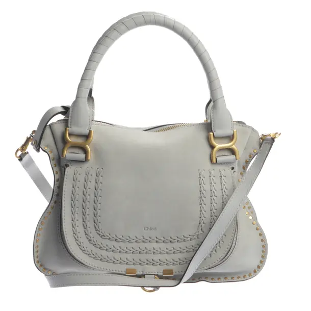 Handbag, in Light Gray, Leather, Chloé