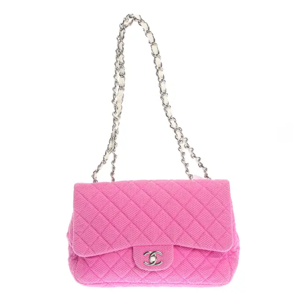 Shoulder Bag in Pink, Cotton, Chanel